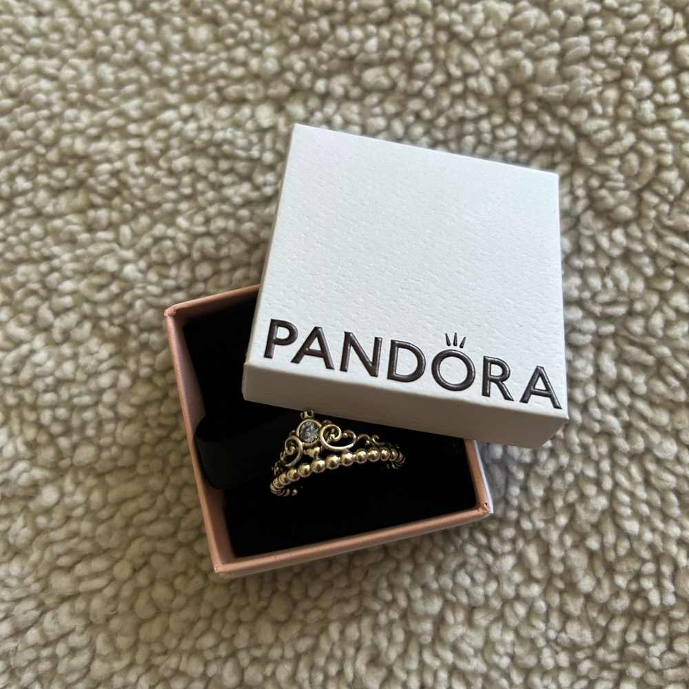 Pandora Gold Crown Ring